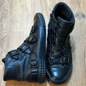 Ash leather high-top sneakers